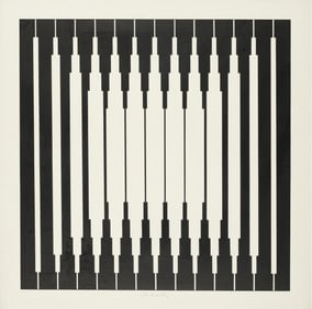 Victor Vasarely, French/Hungarian 1906-1997, White Square