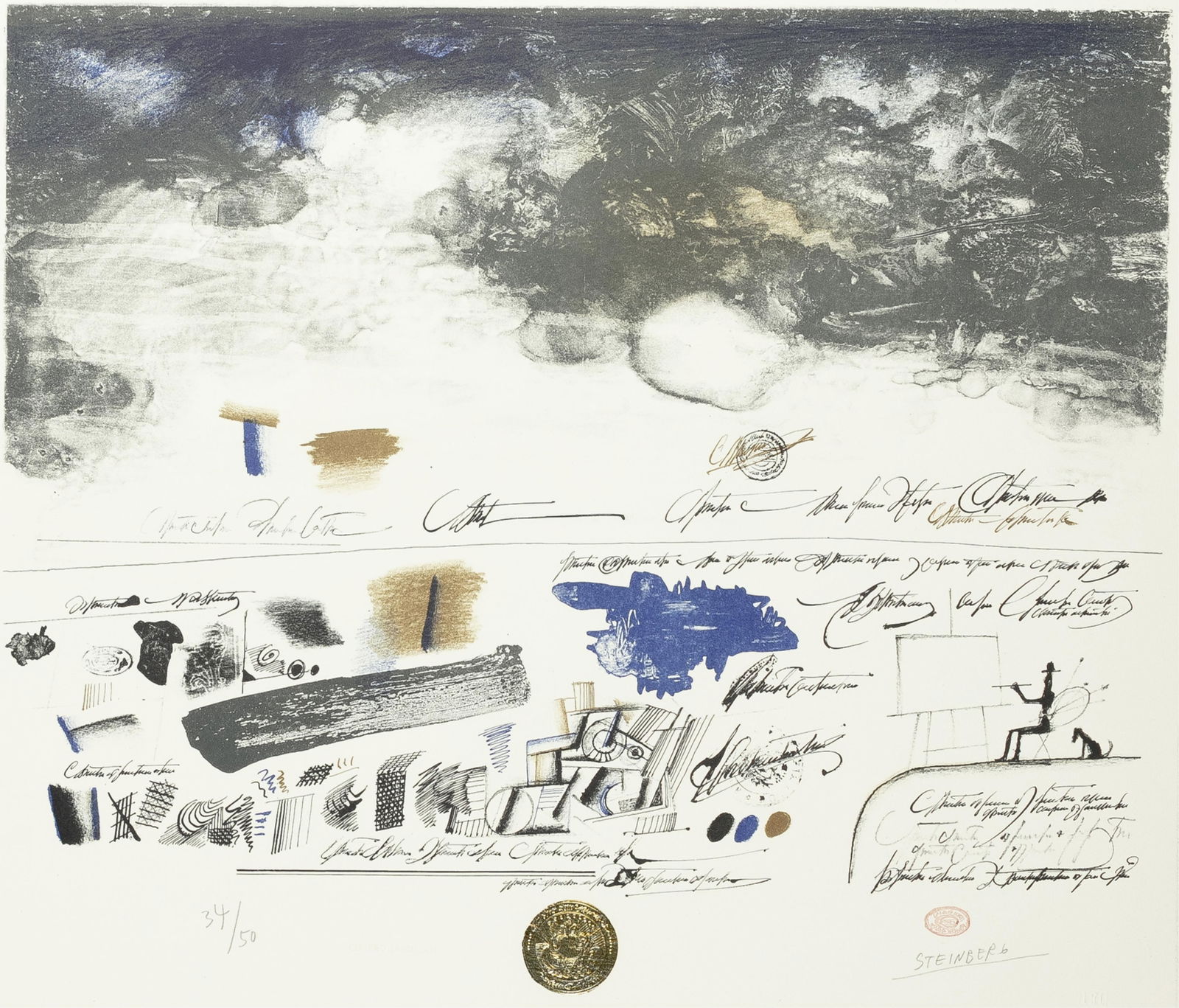 Saul Steinberg, Romanian/American 1914-1999, Certified Landscape (1 of 1)