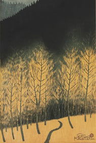 Shiro Kasamatsu, Japanese 1898-1991, Mountain Shadow - Yamakage