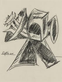 Seymour Lipton, American 1903-1986, Untitled (Sculpture drawing)