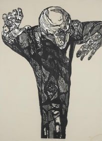 Jacob Landau, American 1917-2001, Dimitri Mitropoulos