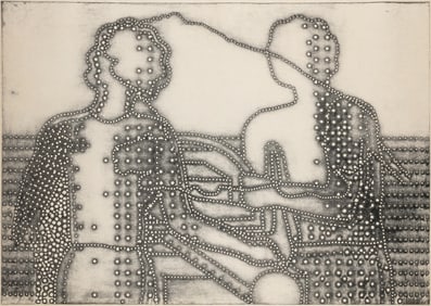 Alena Kucerova, Czech b. 1935, untitled (two figures)