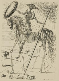 Salvador Dali, Spanish 1904-1989, Don Quixote
