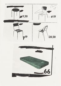 Claes Thure Oldenburg, American 1929-2022, from Notes in Hand series