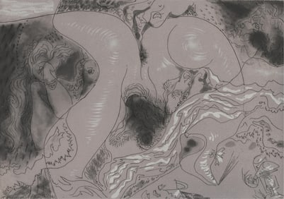 Andre Masson, French 1896-1987, Le Mort