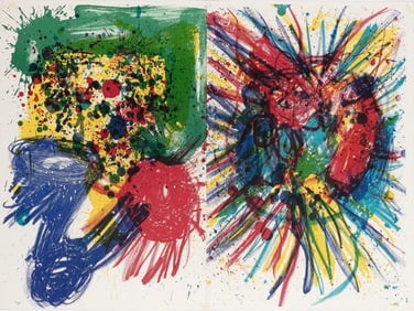 Walasse Ting and Joan Mitchell, American 1929-2010 (Ting) 1925-1992 (Mitchell), One Cent Life