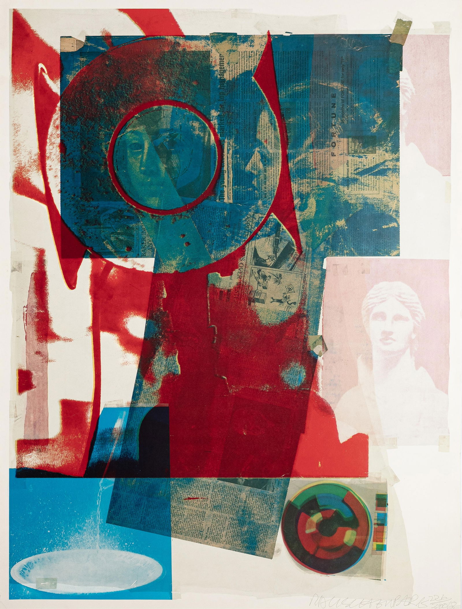 Robert Rauschenberg, American 1925-2008, Quarry: Robert RauschenbergAmerican, 1925-2008Quarry1968offset lithograph in colors34-1/2 x 26 inchessigned, dated and numbered 226/300.Provenance: James T. Parker Art Trust Collection, Chicago, I