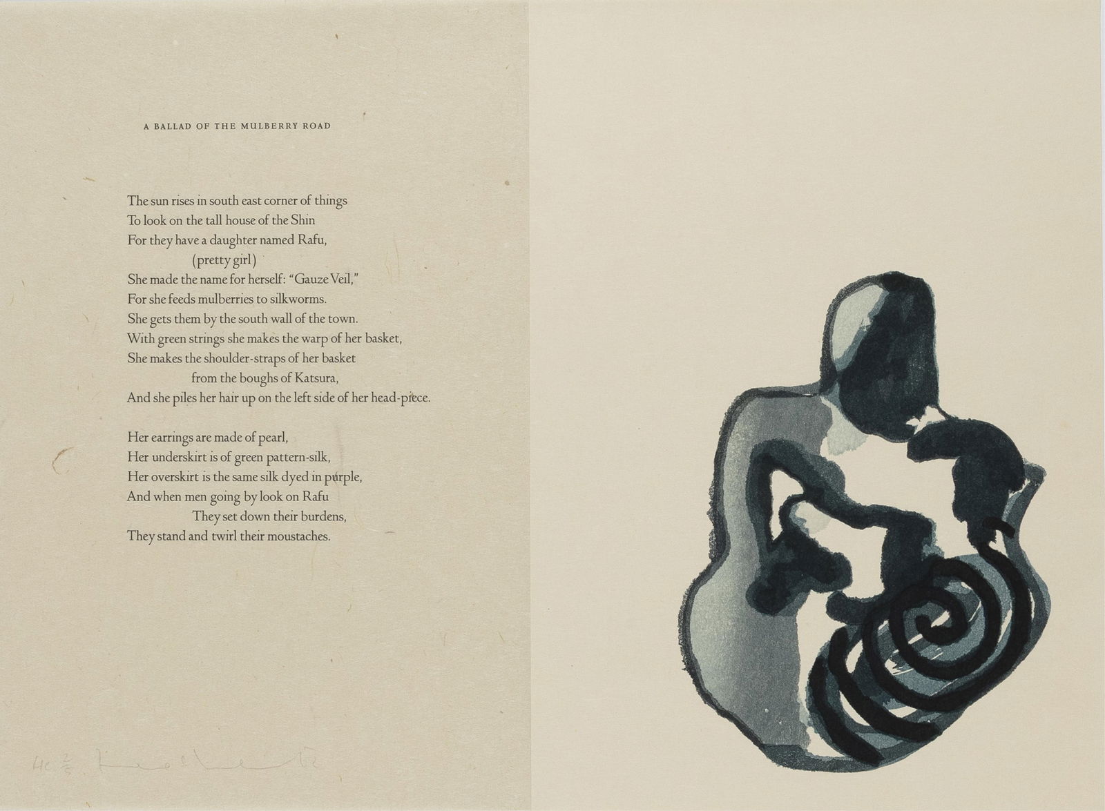 Francesco Clemente, Italian b.1952, Cathay: Francesco ClementeItalian, b.1952Cathay1992portfolio of seven colored woodcuts (deluxe edition) - accompanied by Ezra Pound's translations from Cathay after Li Po. Published by the Limited Editions Cl
