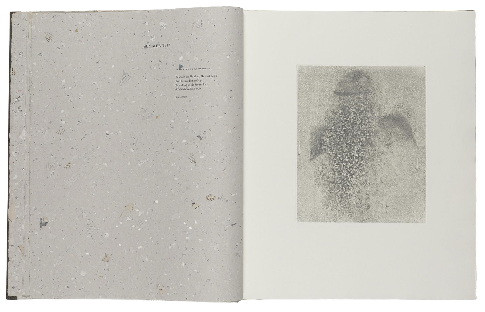 Yuri Cooper, Russian b. 1940, My Sister-Life: Yuri CooperRussian, b. 1940My Sister-Life1990complete portfolio From the Limited Editions Club, poems by Boris Pasternak with six etching illustrations by Yuri Kuper, One volume, measuringHoused in a