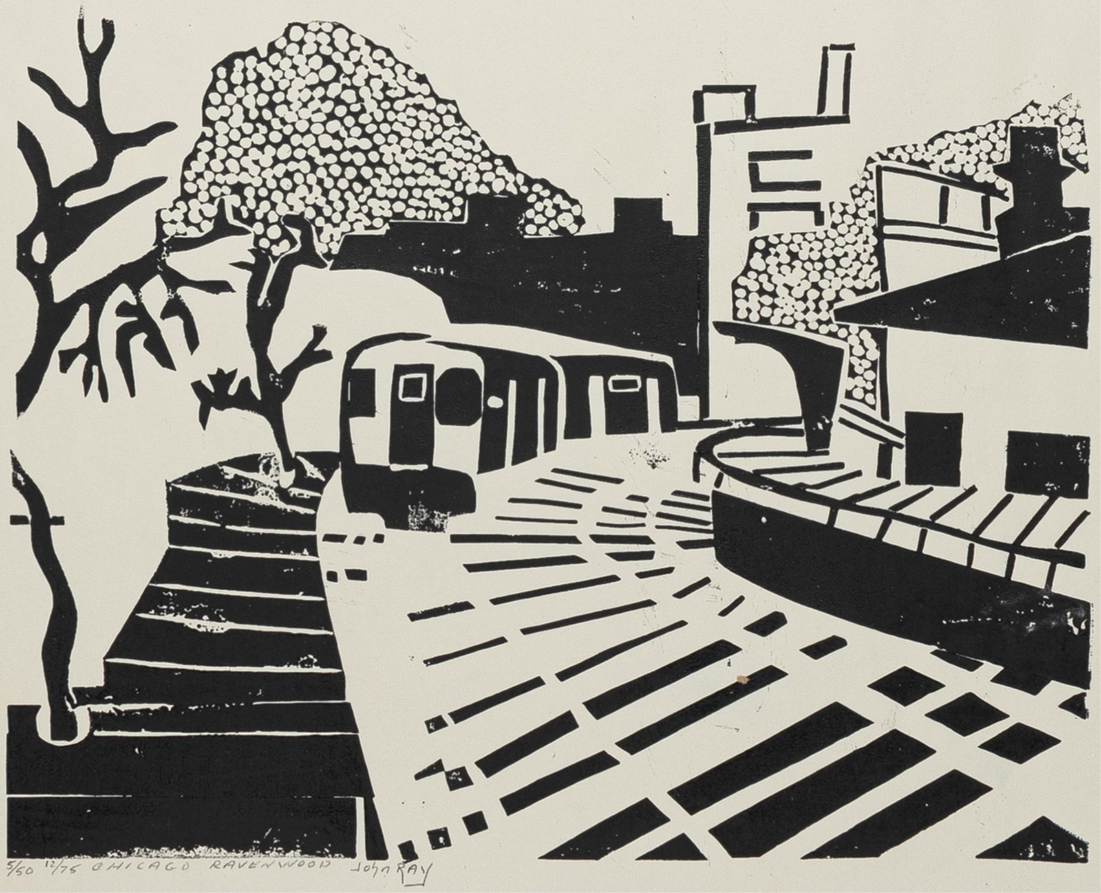 John Ray, American 20th century, Chicago Ravenwood (1 of 1)