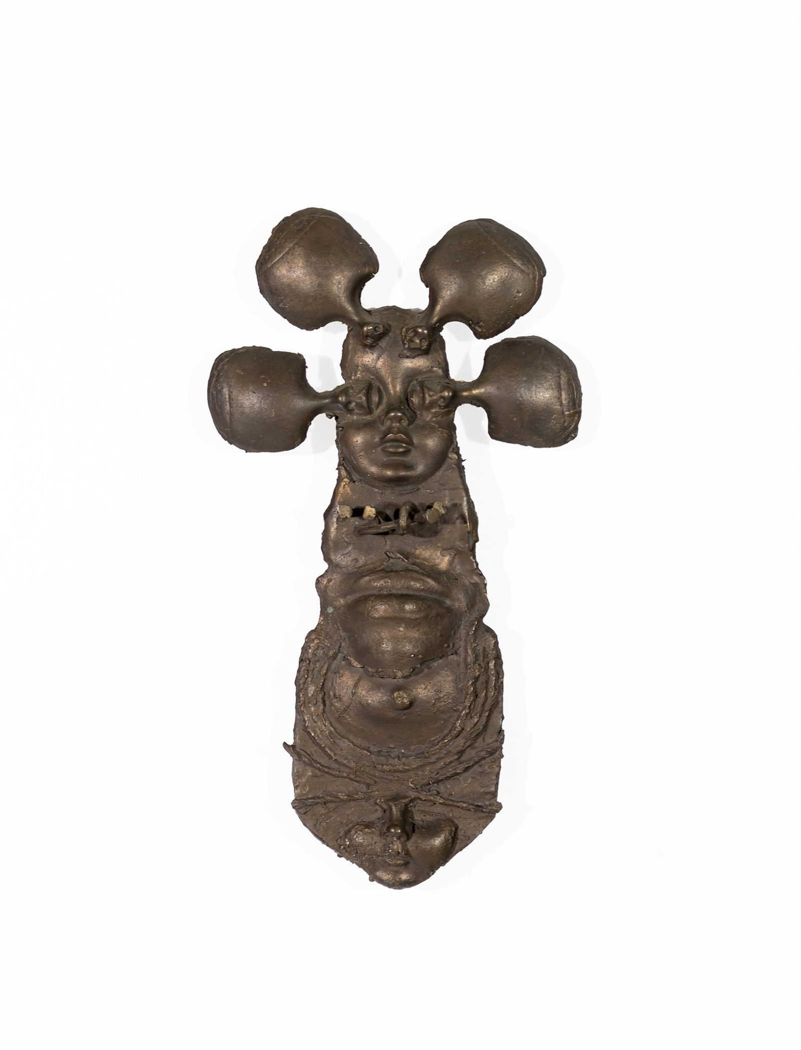 John Tarrell Scott, 1940-2007, untitled: John Tarrell Scott1940-2007untitled1971bronze14 x 8 x 1 inchessigned and datedProvenance: the artist to his friend and fellow artist, Earl Hooks, Sr.Catalog note: this work