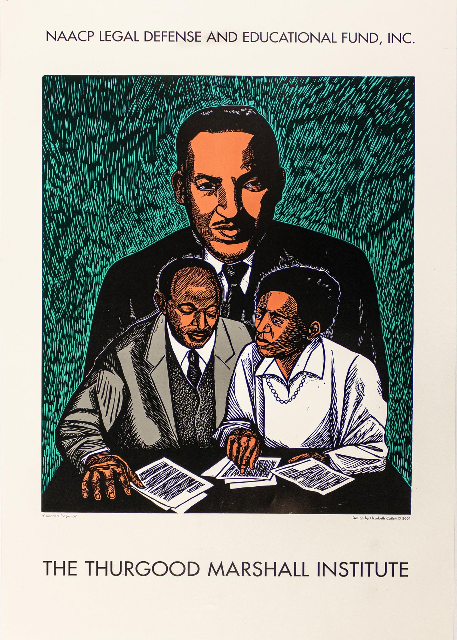 JACOB LAWRENCE AND ELIZABETH CATLETT, 20th Century, Revolt on the Amistad and Thurgood Marshall (1 of 2)