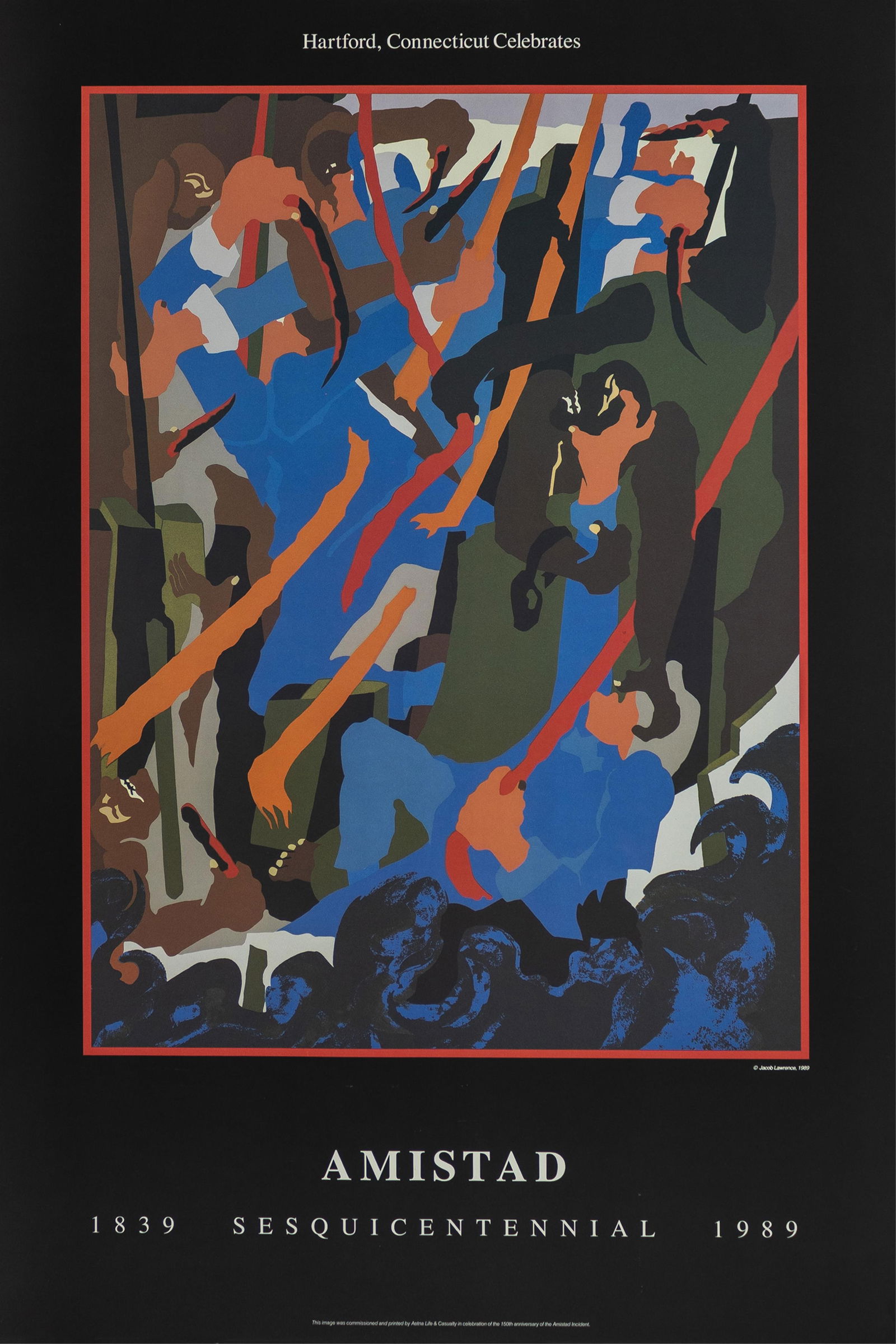 JACOB LAWRENCE AND ELIZABETH CATLETT, 20th Century, Revolt on the Amistad and Thurgood Marshall - 2