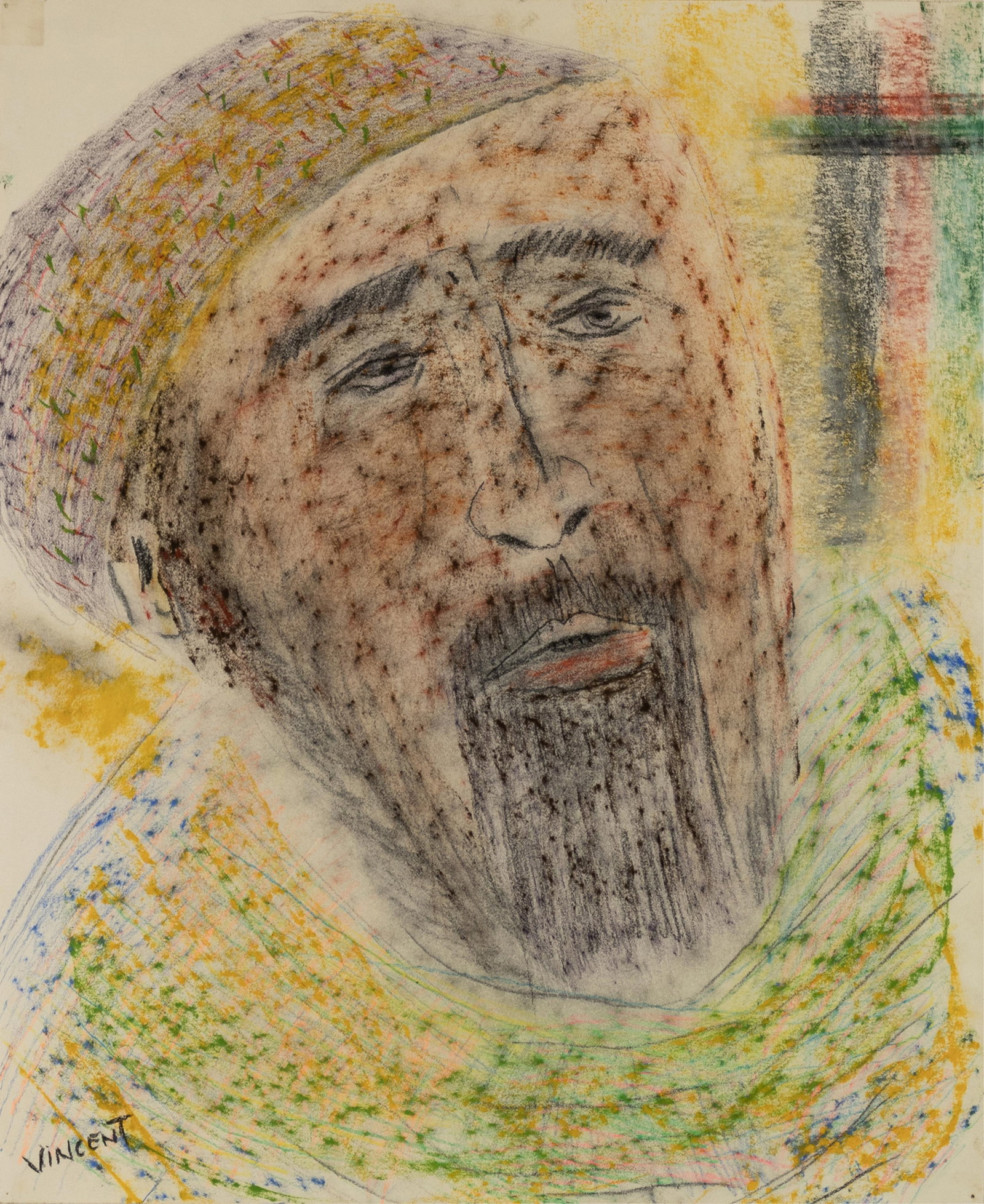 Vincent Dacosta Smith, 1929-2003, Portrait of a Man (1 of 1)