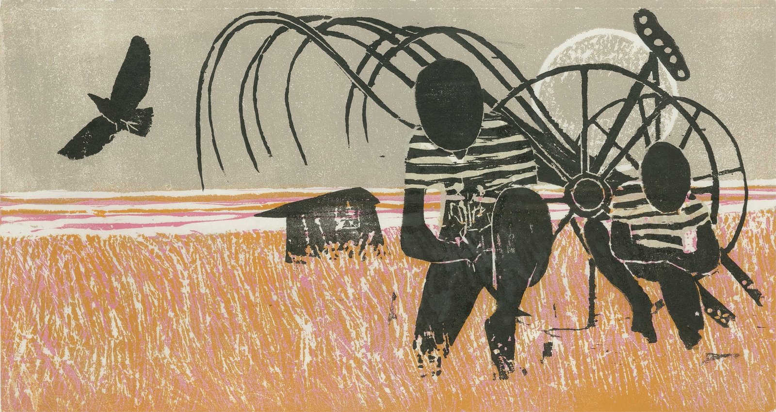 Walter Henry Williams, 1920-1998, Harvest #2: Walter Henry Williams1920-1998Harvest #21965color woodblock print13 x 23 inches, full marginssigned, dated, titled and numbered, 5/12; 2nd, with "special edition"