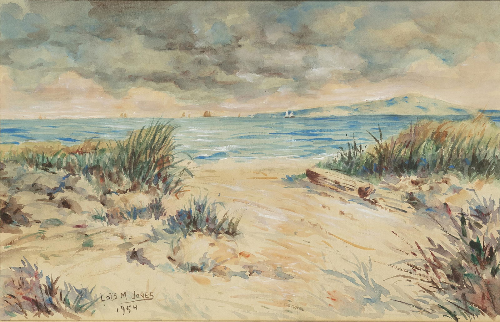 Lois Mailou Jones, 1905-1988, Lobsterville Beach: Lois Mailou Jones 1905-1988 Lobsterville Beach 1954 watercolor on paper 10-1/2 x 16 inches signed and dated; titled verso 