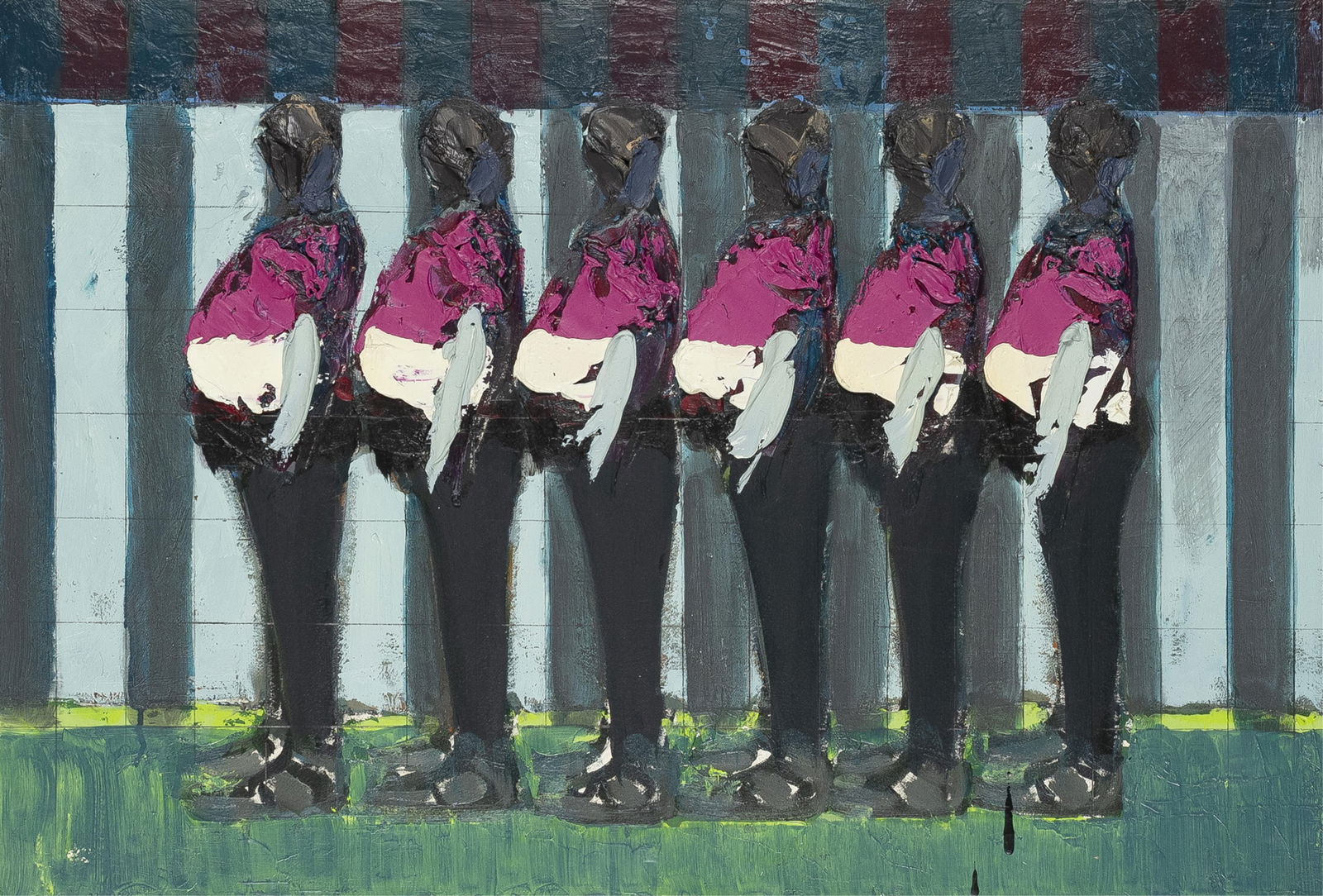 Lavaughan Jenkins, b. 1976, untitled: Lavaughan Jenkinsb. 1976untitledc. 2024acrylic on Arches paper18-1/4 x 26 inchesunsigned