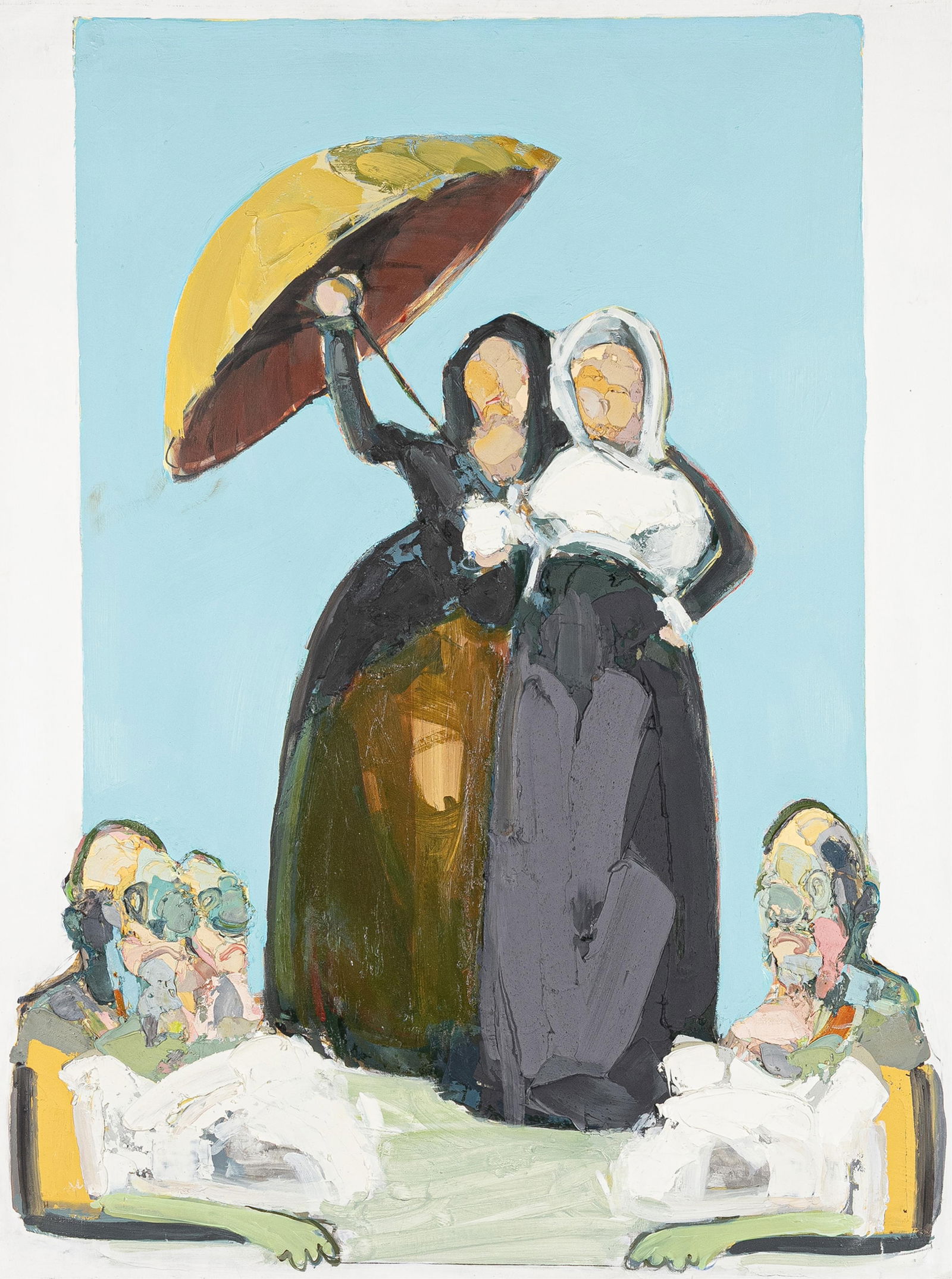 Lavaughan Jenkins, b. 1976, untitled: Lavaughan Jenkins b. 1976 untitled c. 2024 acrylic on Arches paper 35 x 25 inches unsigned 