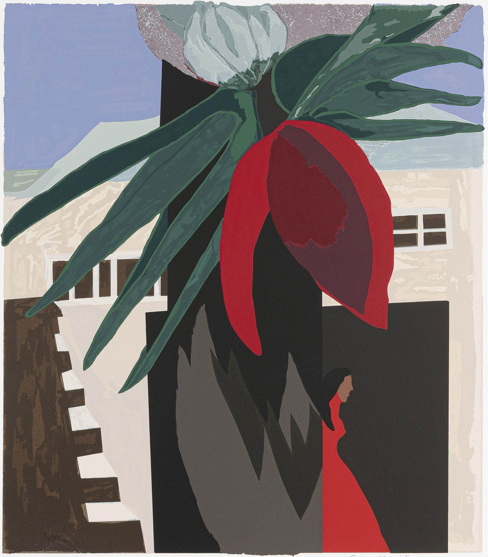 Gwendolyn Knight, 1913-2005, New Orleans: Gwendolyn Knight 1913-2005 New Orleans 2002 color screen print on wove paper 16-1/2 x 14-1/2 inches (image), full margins 21-3/4 x 20 inches (sheet) 19/100 signed titled, dated and numbered 19/100