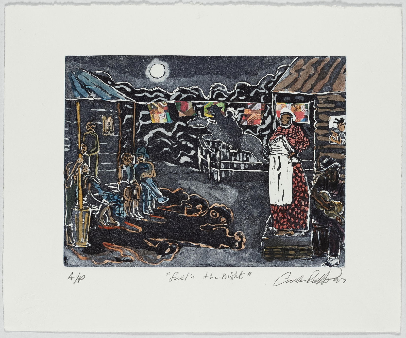 Curlee Raven Holton, b. 1951, Feel'n the Night - 2