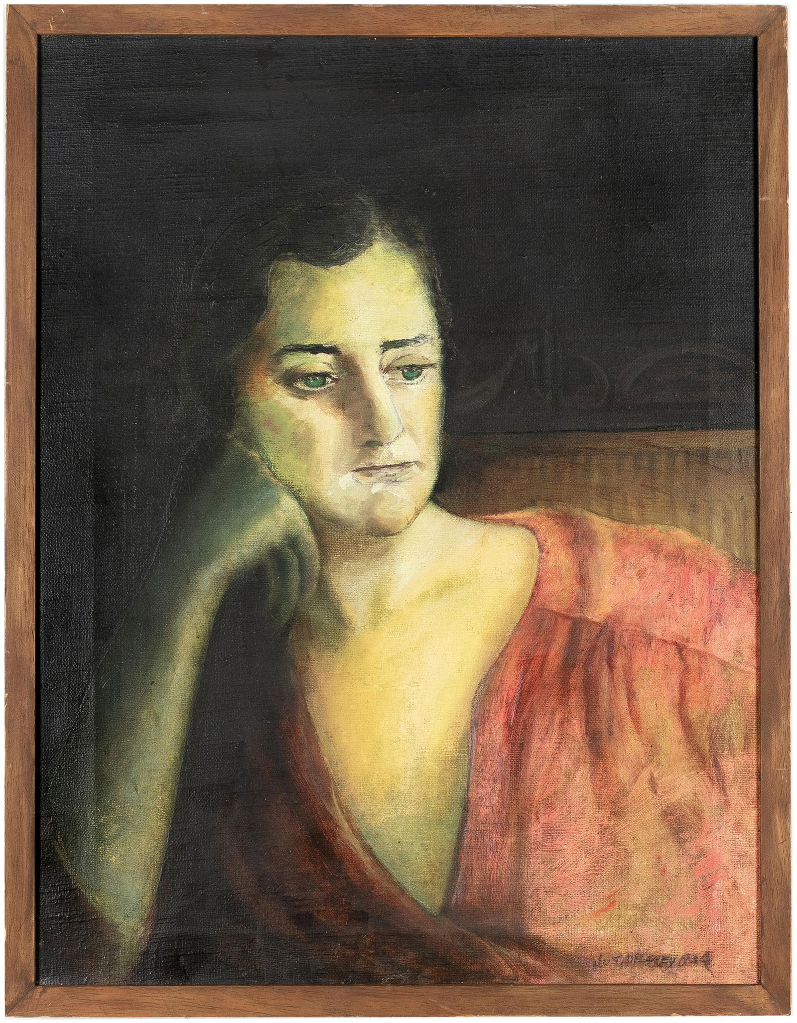 Joseph Delaney, 1904-1991, Portrait of Olivia Wyndham - 2