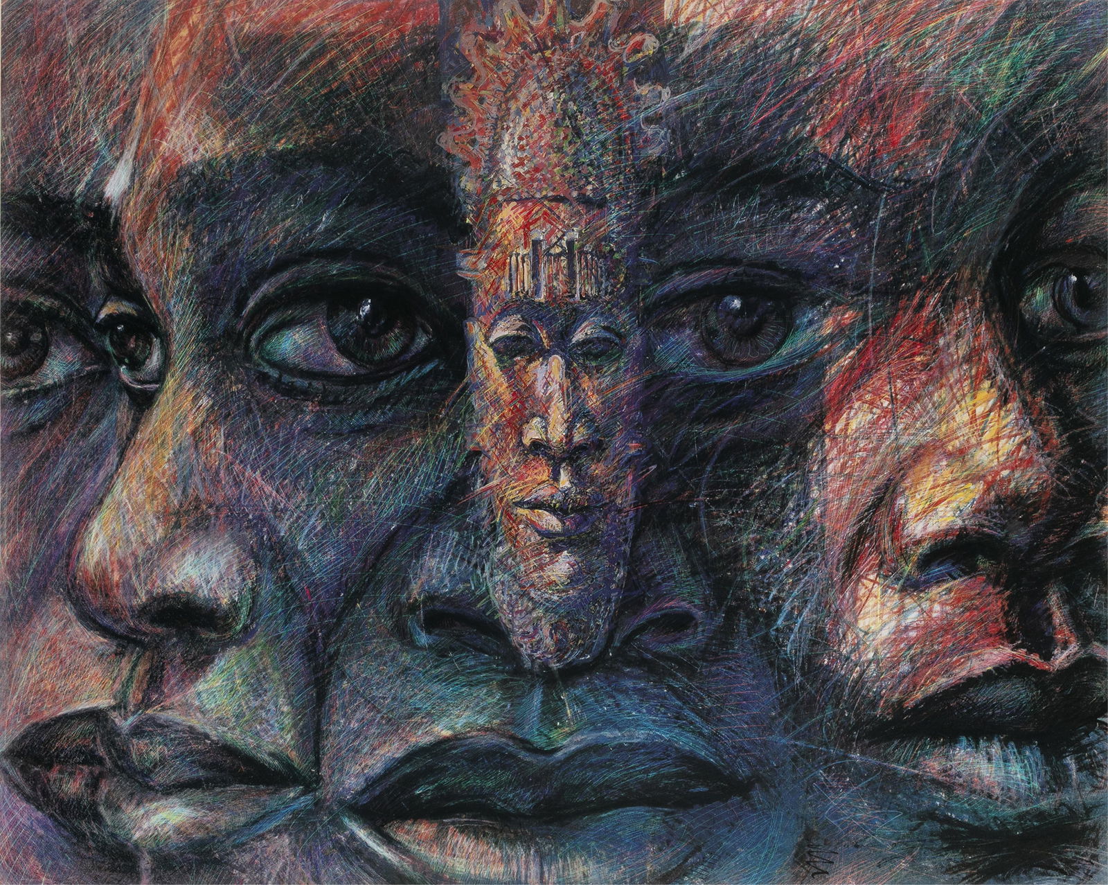 Eli Kince, b. 1953, The Future of the Past- Memory I: Eli Kinceb. 1953The Future of the Past- Memory I1994color lithograph25 x 30 inches (sheet)21 x 26 1/4 inches (image)Signed, dated, titled and numbered, 121/390