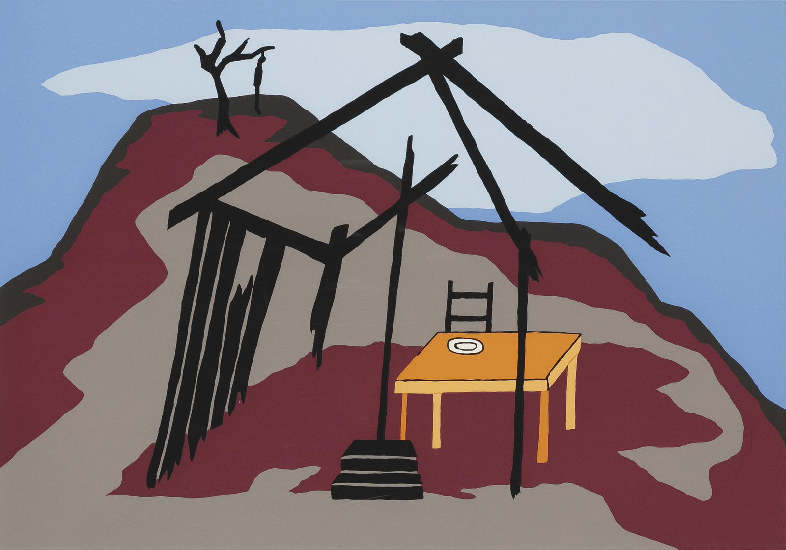 Jacob Lawrence, 1917-2000, Kansas Was Now the Skirmish Ground...(The Legend ofJohn Brown No. 9) (1 of 2)