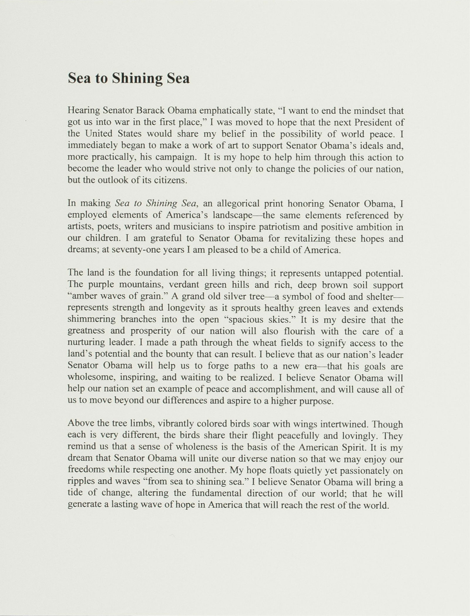 Lou Stovall, 1937-2023, Sea to Shining Sea - 3