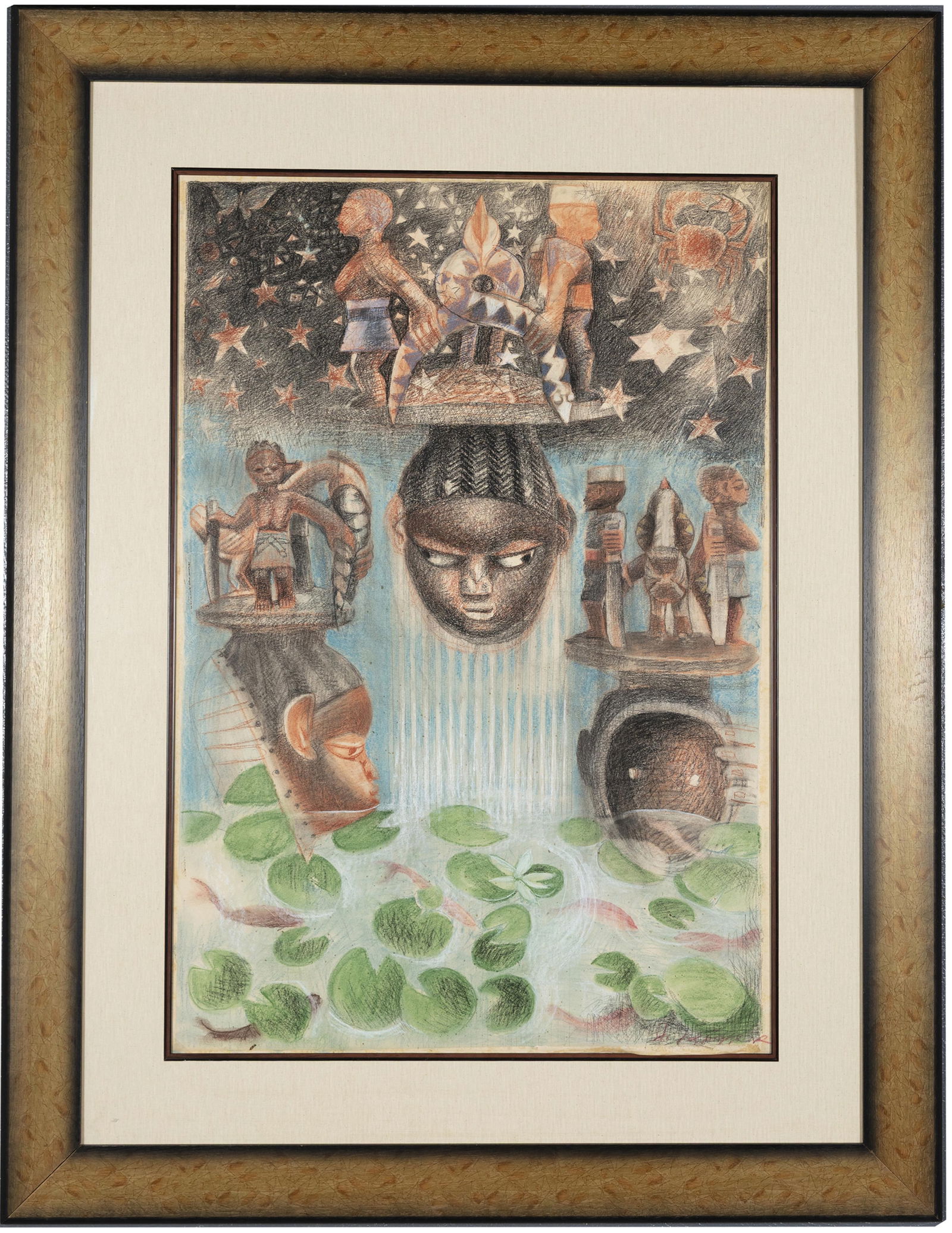 John Biggers, 1924-2001, Homage to Gelede - 2