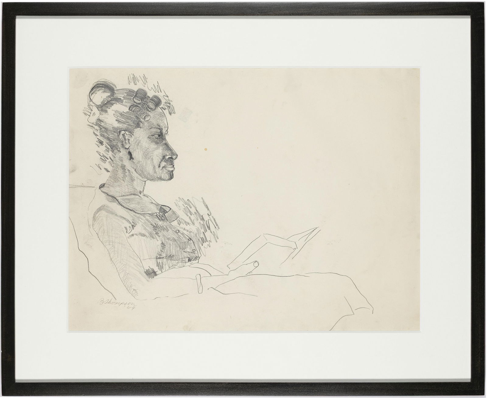 Bob Thompson, 1937-1966, Untitled, Woman Reading a Book - 2
