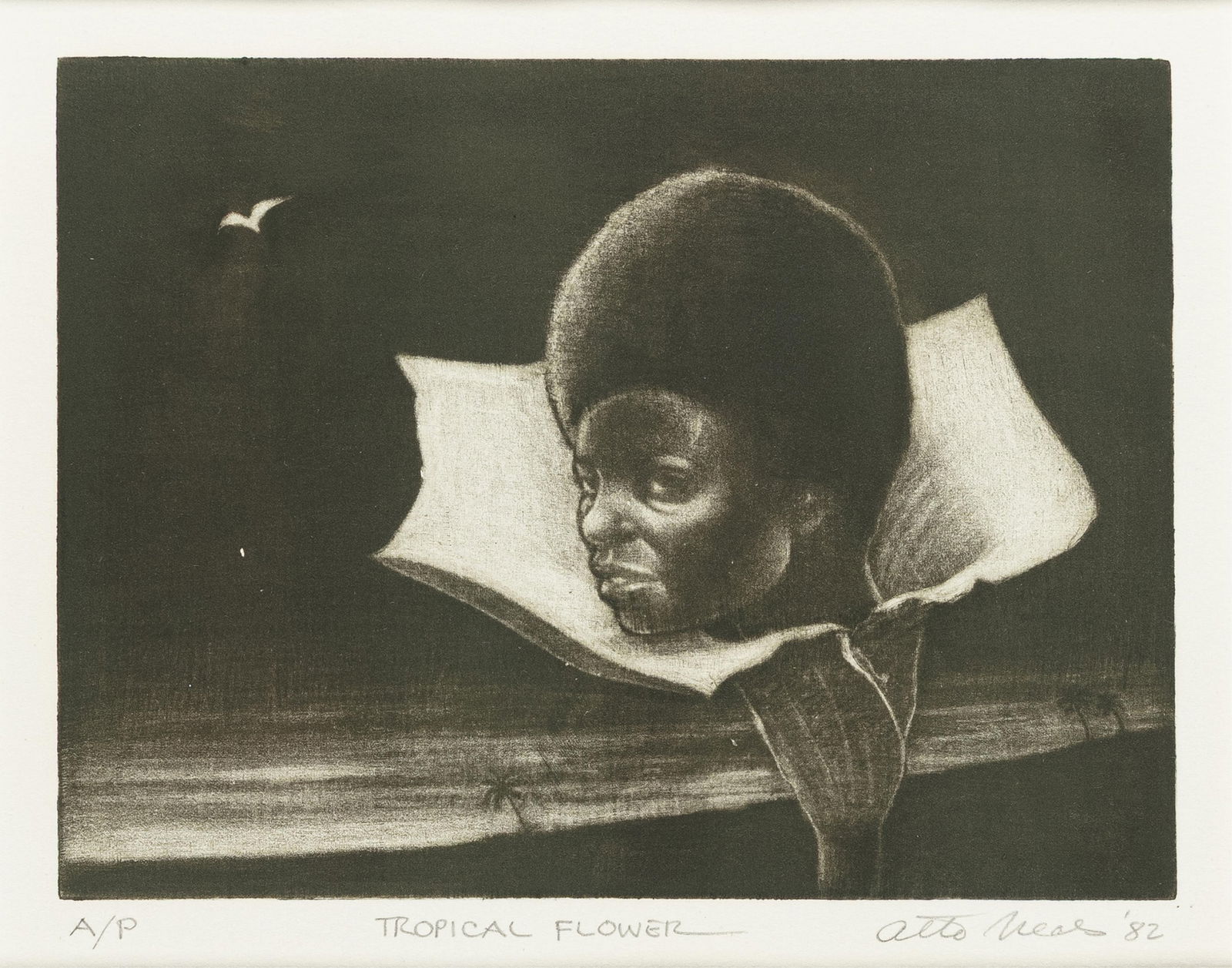 Otto Neals, b. 1931, Tropical Flower - 2