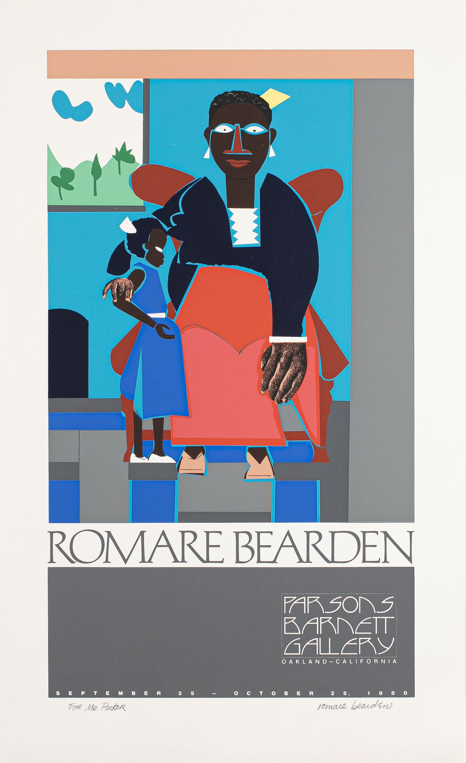 Romare Bearden (after), 1911-1988, Barnett Gallery poster - 2