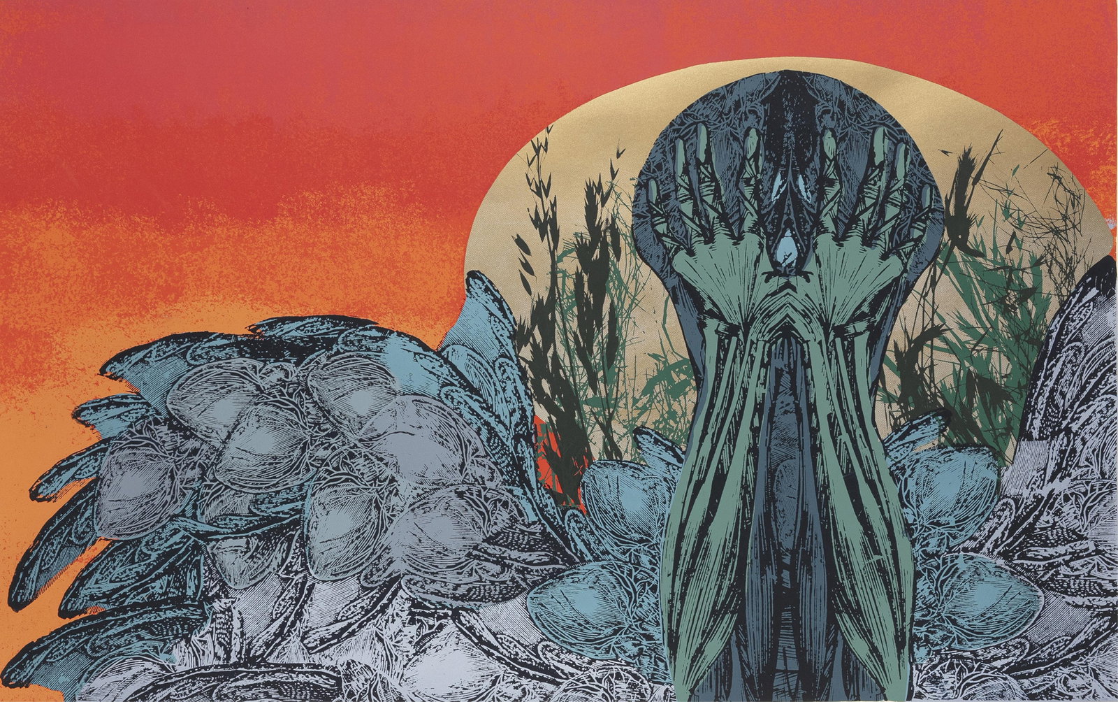 Rip Wood, 1933-2001, Sun, Moon, Grass (1 of 1)