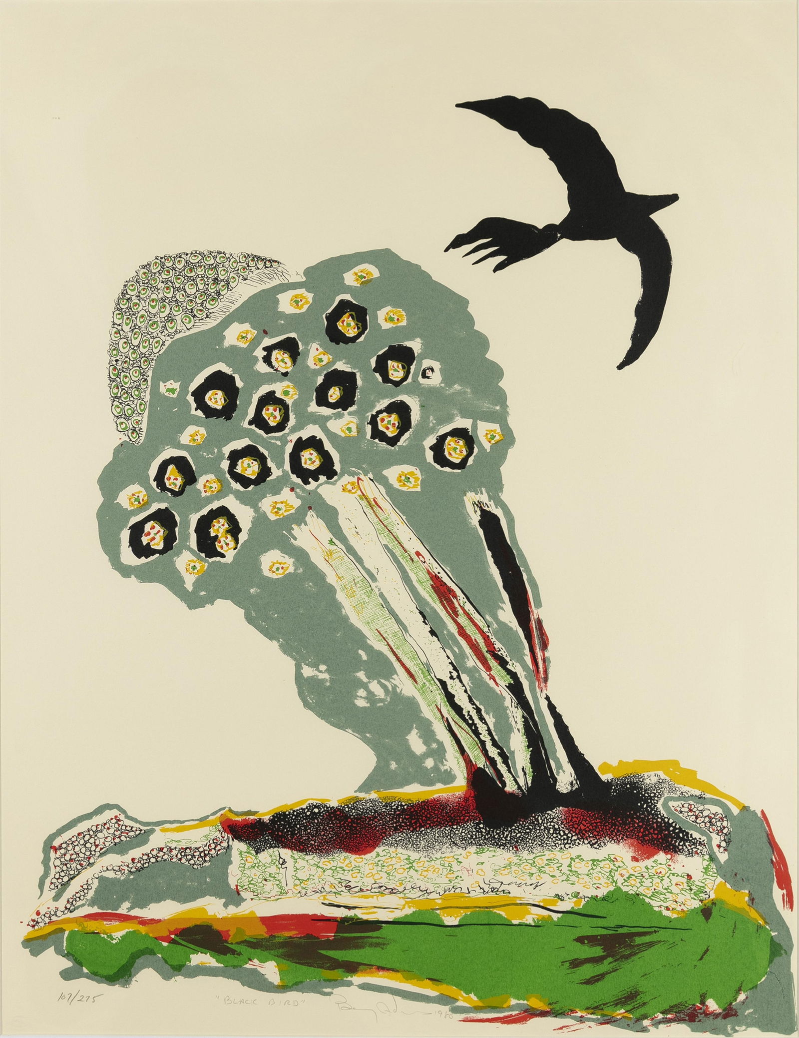 Benny Andrews, 1930-2006, Blackbird (1 of 1)