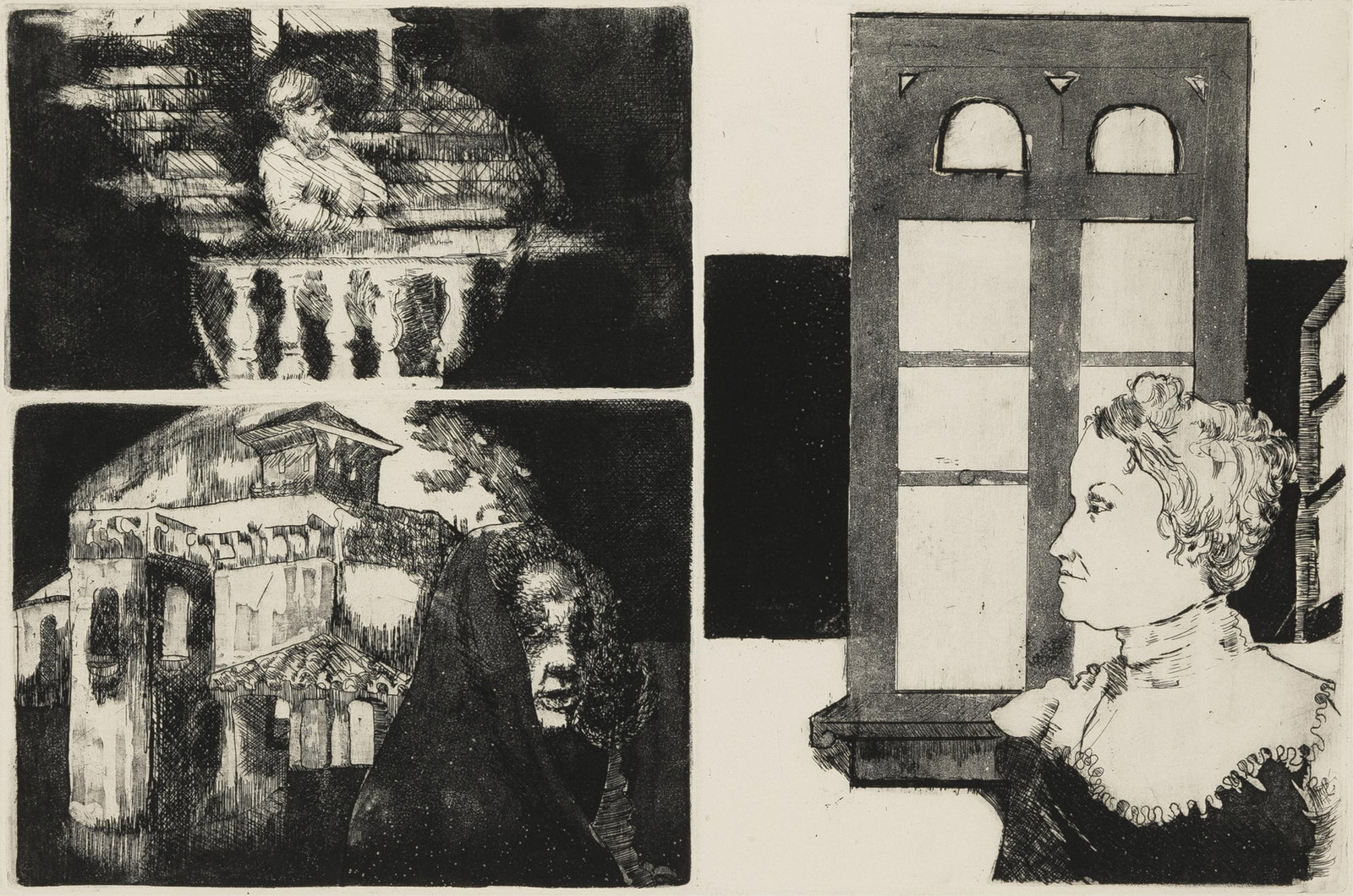 Edward McCluney, b. 1944, Three Ladies (1 of 2)