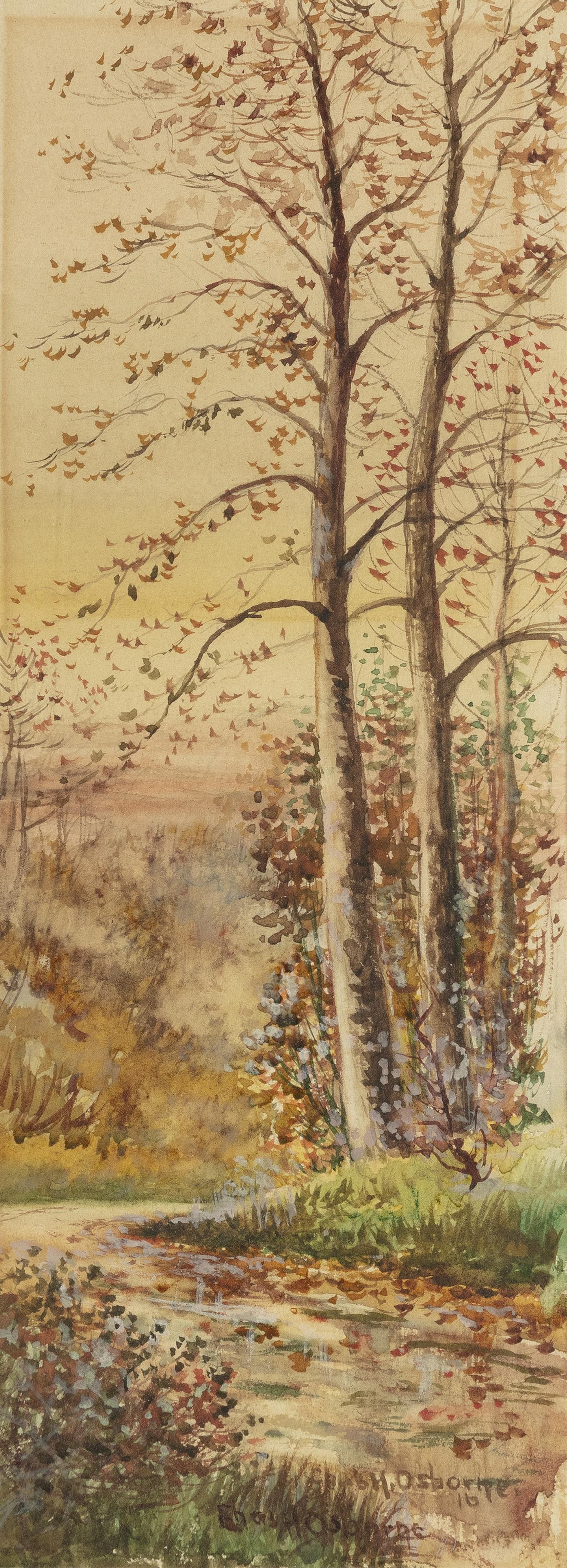 Charles H. Osborne, b. 1875, lot of two works, Landscapes (1 of 2)