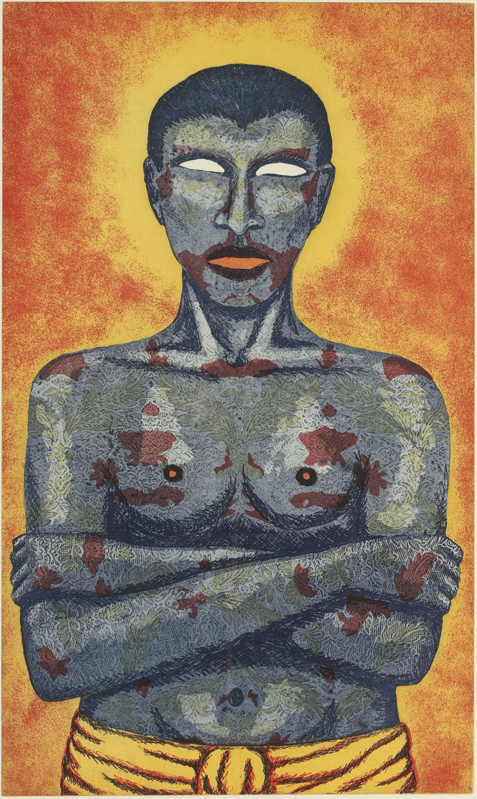 Alison Saar, b. 1956, Tatoo (1 of 2)