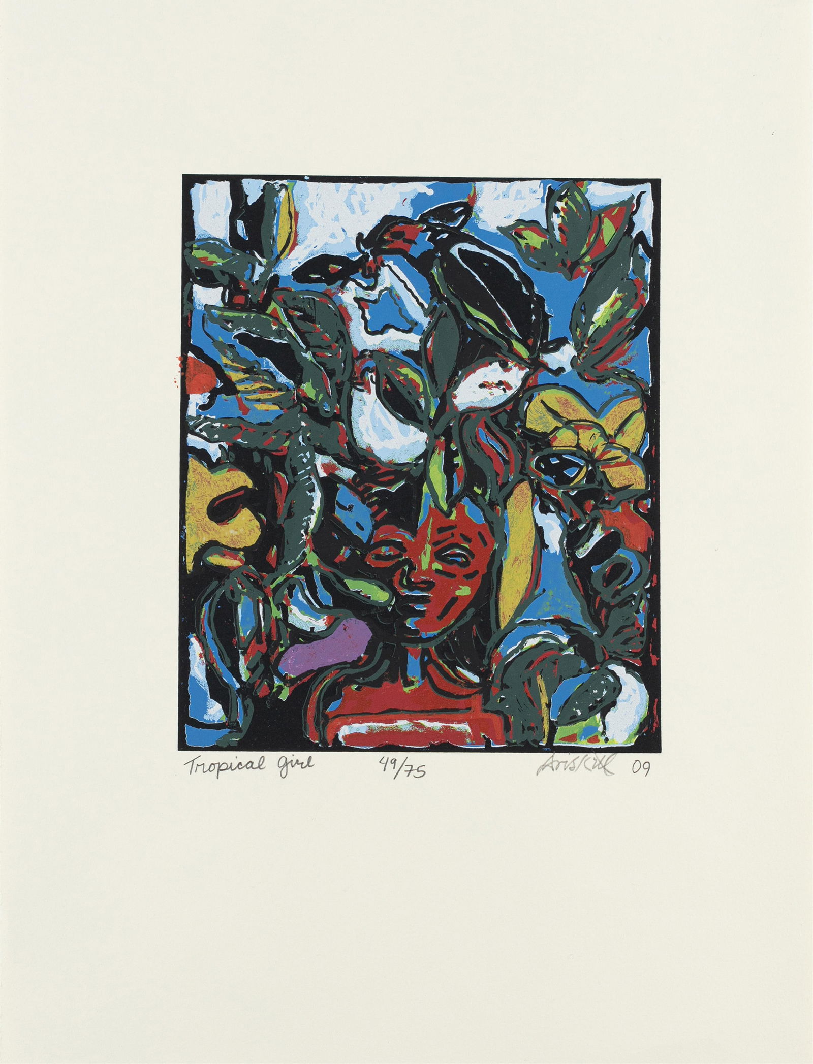 David C. Driskell, 1931-2020, Tropical Girl - 2