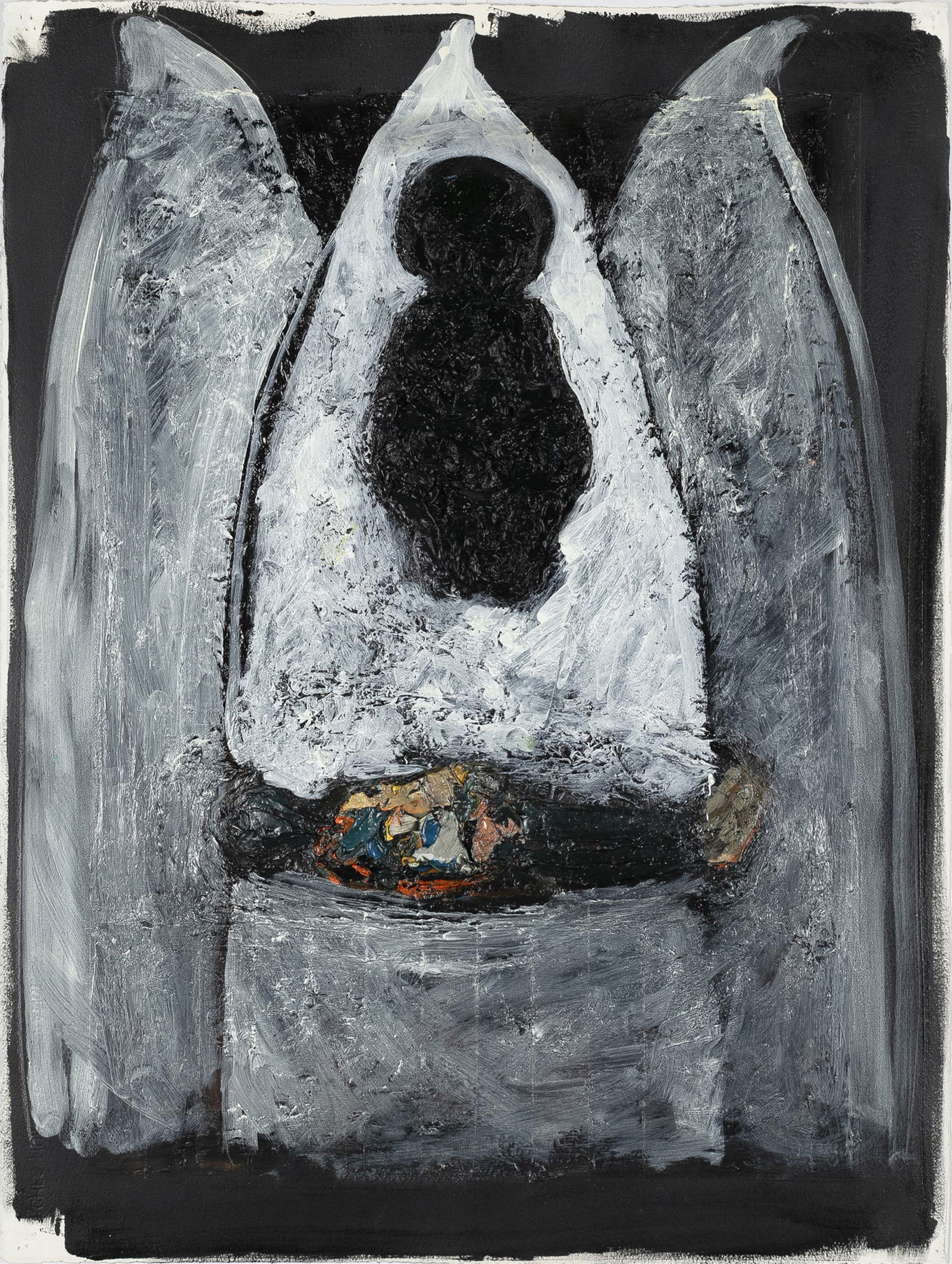 Lavaughan Jenkins, b. 1976, untitled: Lavaughan Jenkins b. 1976 untitled c. 2024 acrylic on Arches paper 30 x 22 inches unsigned 