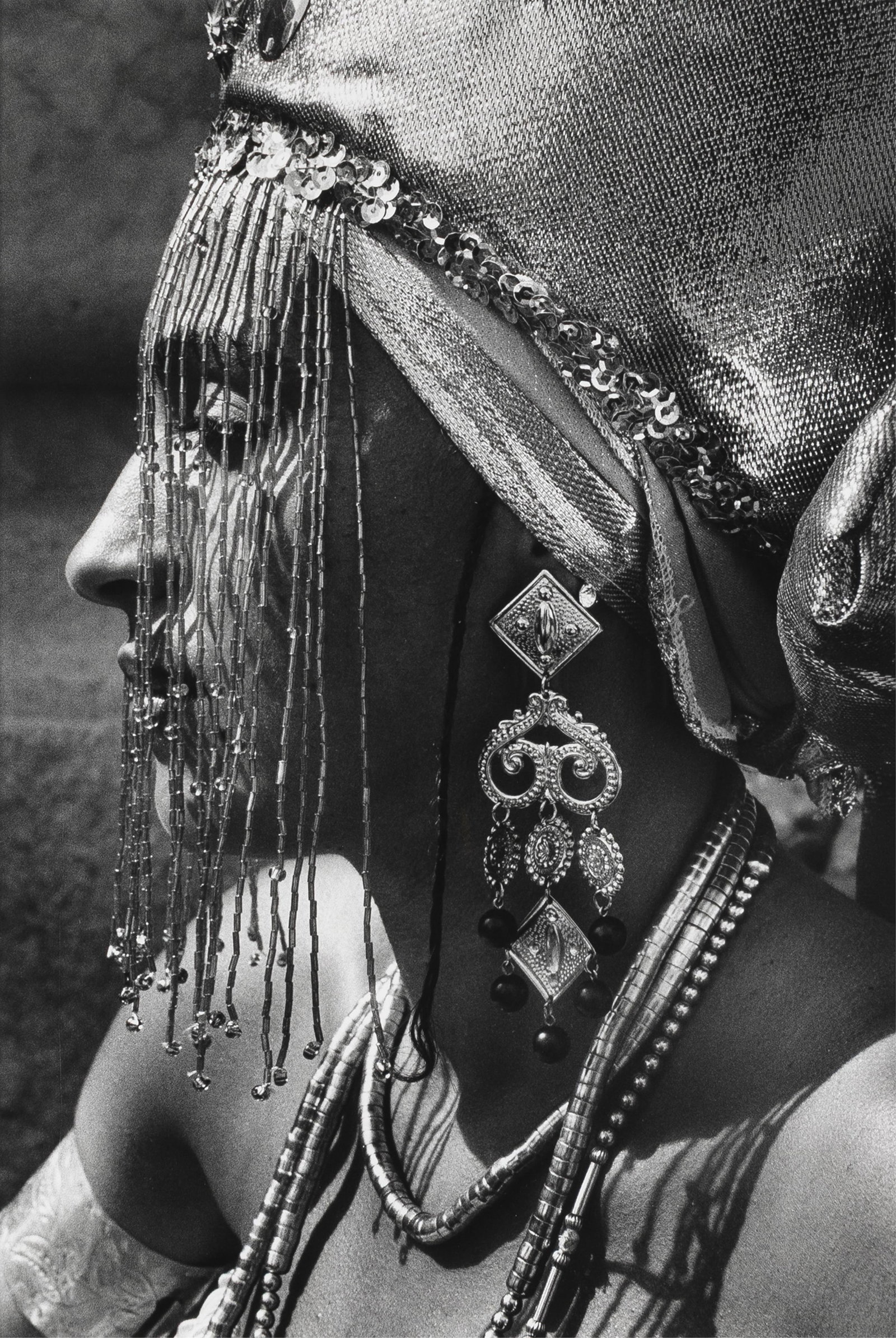 Chester Higgins, Jr., b. 1946, Priestess of Ochun, Brazil: Chester Higgins, Jr. b. 1946 Priestess of Ochun, Brazil 2007 gelatin silverprint 19 x 12-5/8 inches signed and dated, May 8, 2007, in ink verso; artist's cipher (stamp) label verso from: Peter Fetterm
