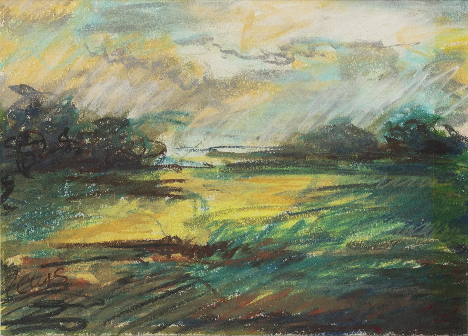 Samella Lewis, 1923-2022, untitled, Landscape (1 of 2)