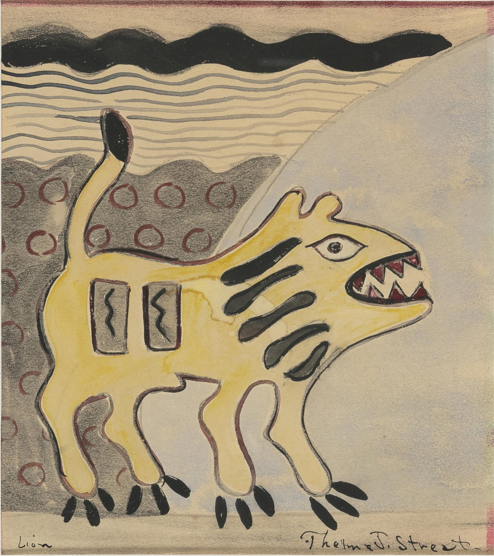Thelma Johnson Streat, 1912-1959, Lion (1 of 1)