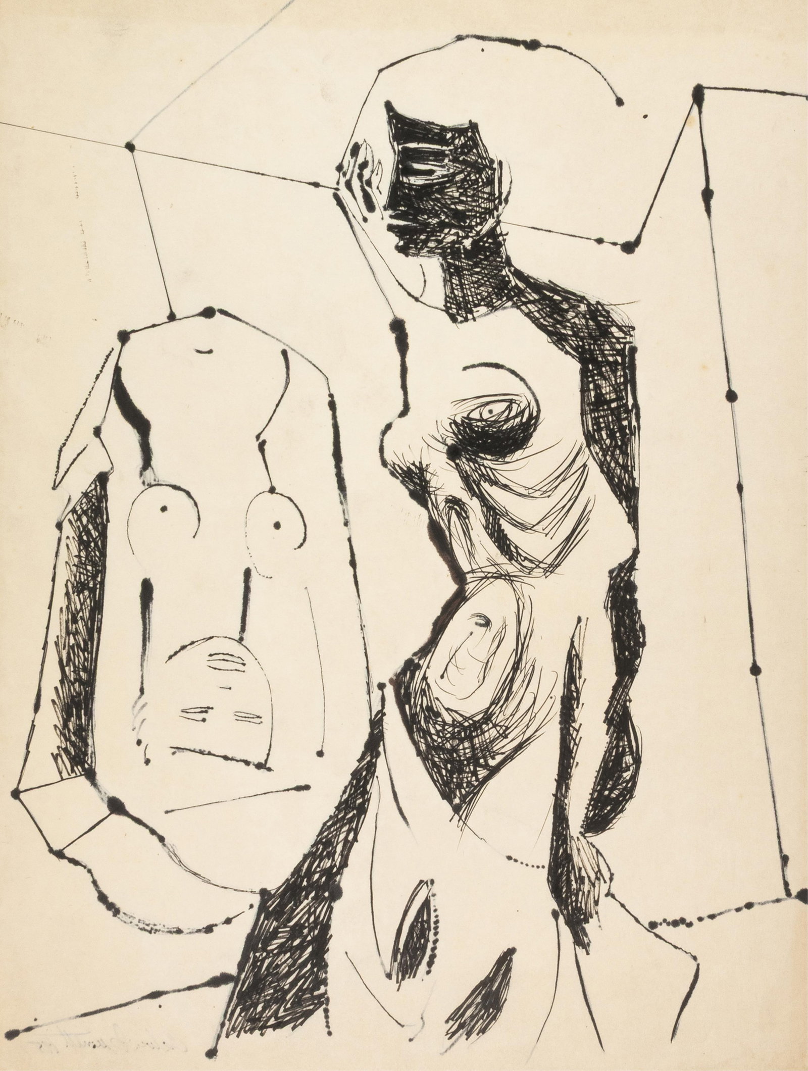 Calvin Waller Burnett, 1921-2007, untitled, Two Nudes (1 of 1)