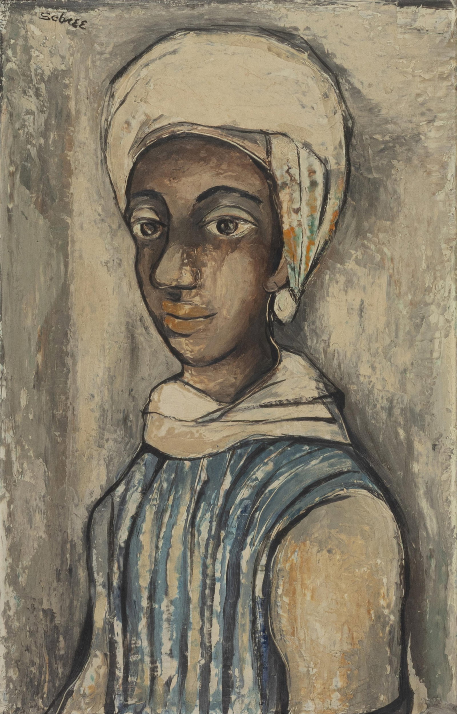 Charles Sebree, 1914-1985, untitled figure (1 of 2)