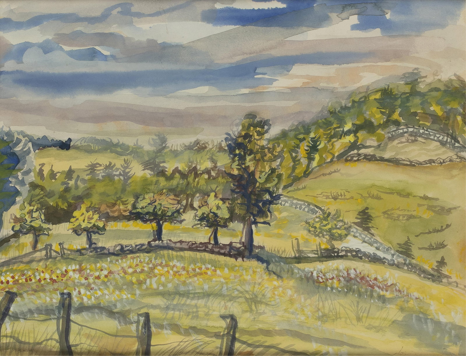 Joseph Delaney, 1904-1991, Maine Farm Slopes (1 of 1)
