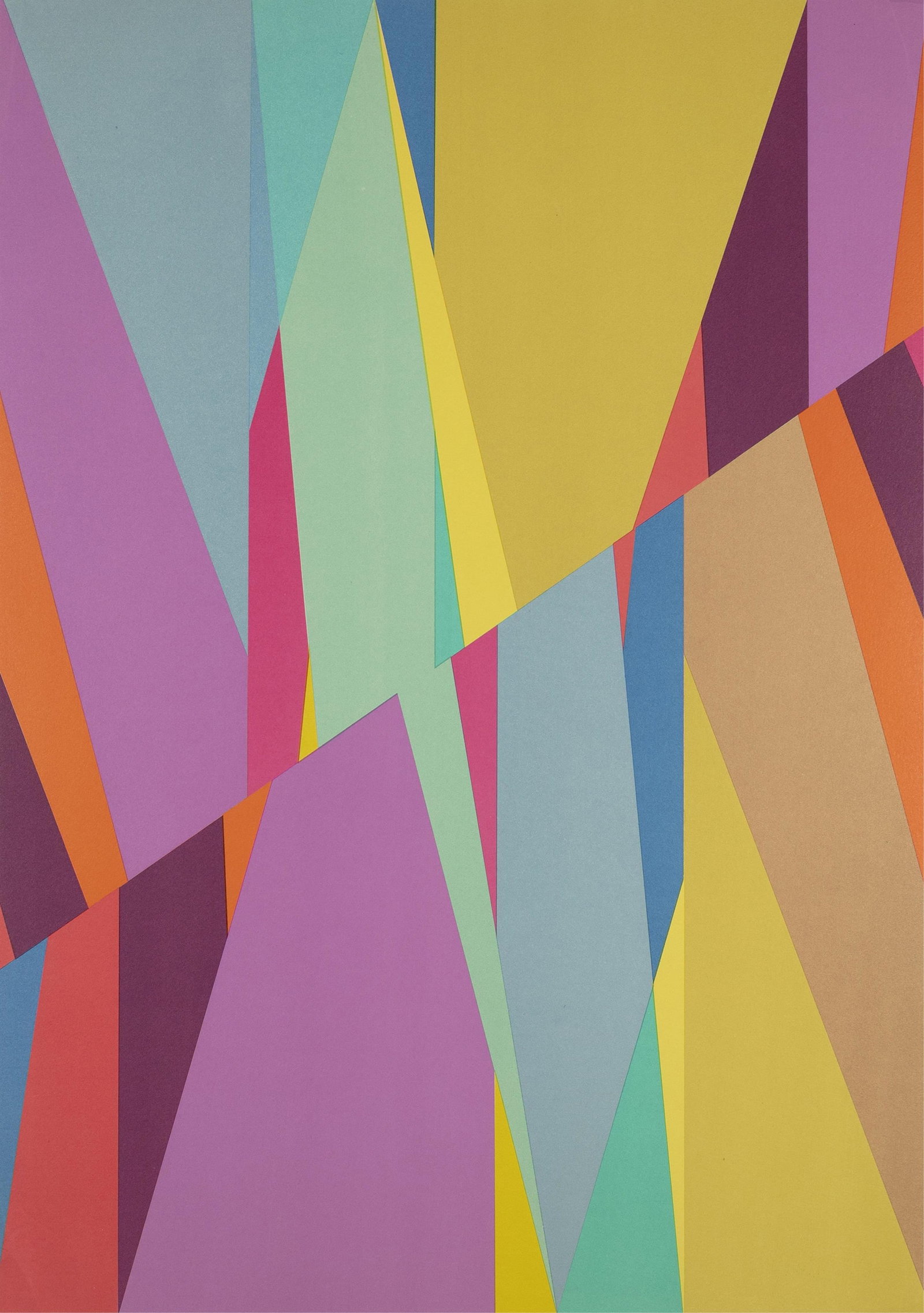 Odili Donald Odita, Nigerian/American b. 1966, Cut (1 of 1)