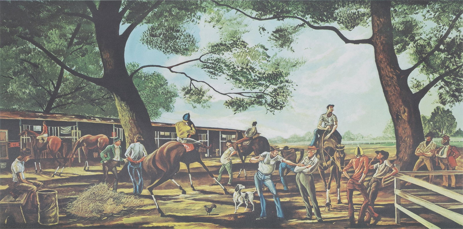 Ernie Barnes, 1938-2009, The Backstretch (1 of 2)