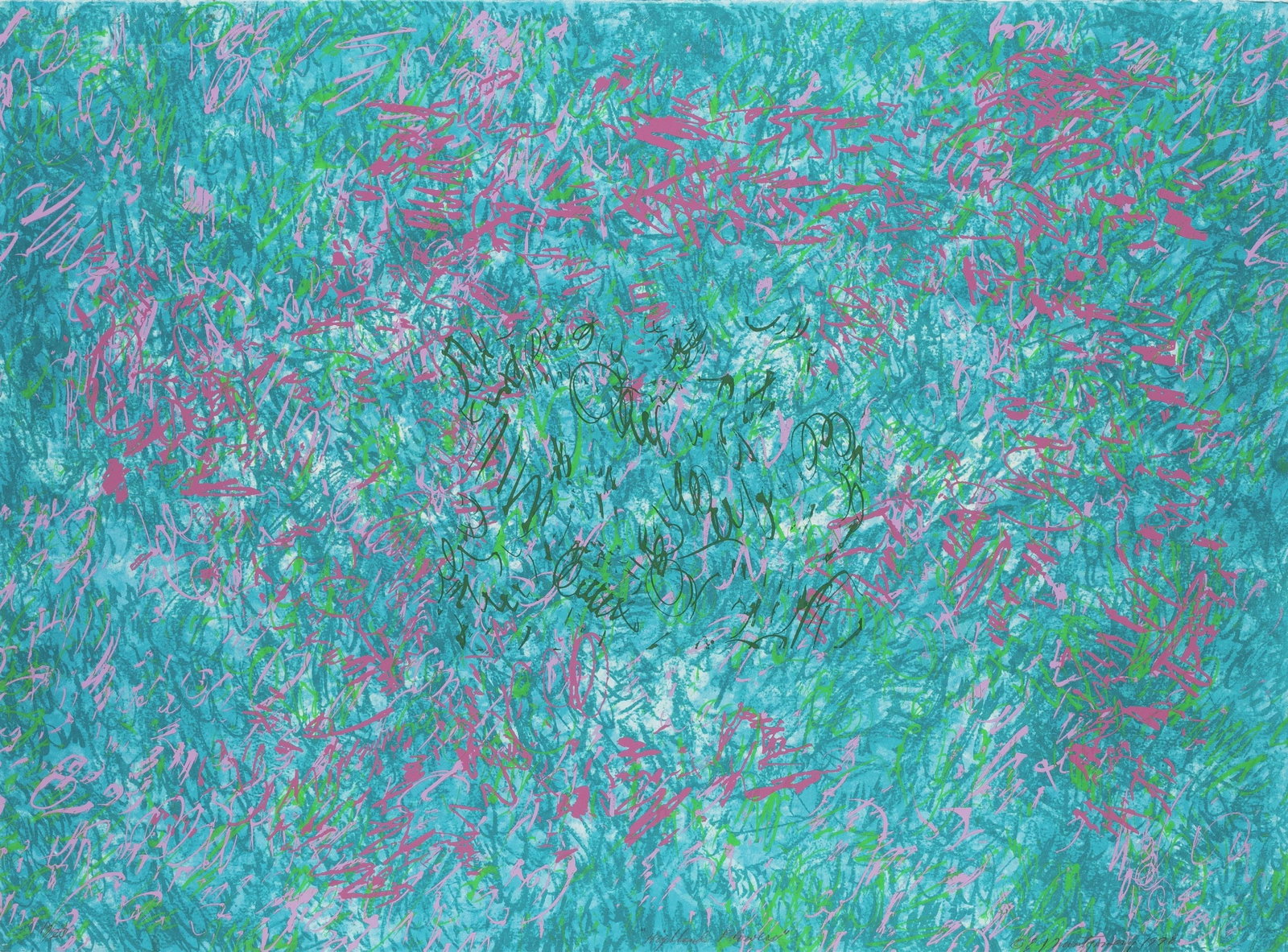 Evangeline J. Montgomery, 1930-2025, Highland Flowers: Evangeline J. Montgomery 1930-2025 Highland Flowers 1996 color lithograph 22 x 28-1/2 inches signed, dated, titled and numbered, 17/20