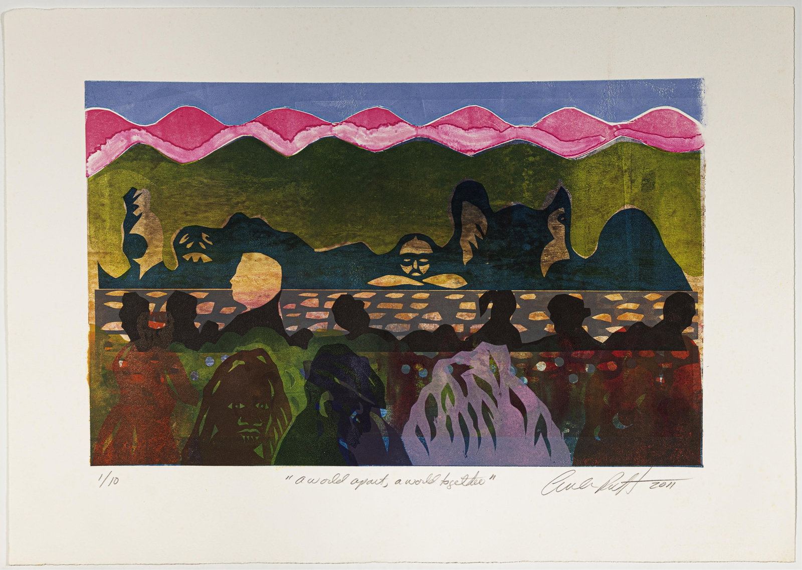 Curlee Raven Holton, b. 1951, A World Apart, A World Together - 2