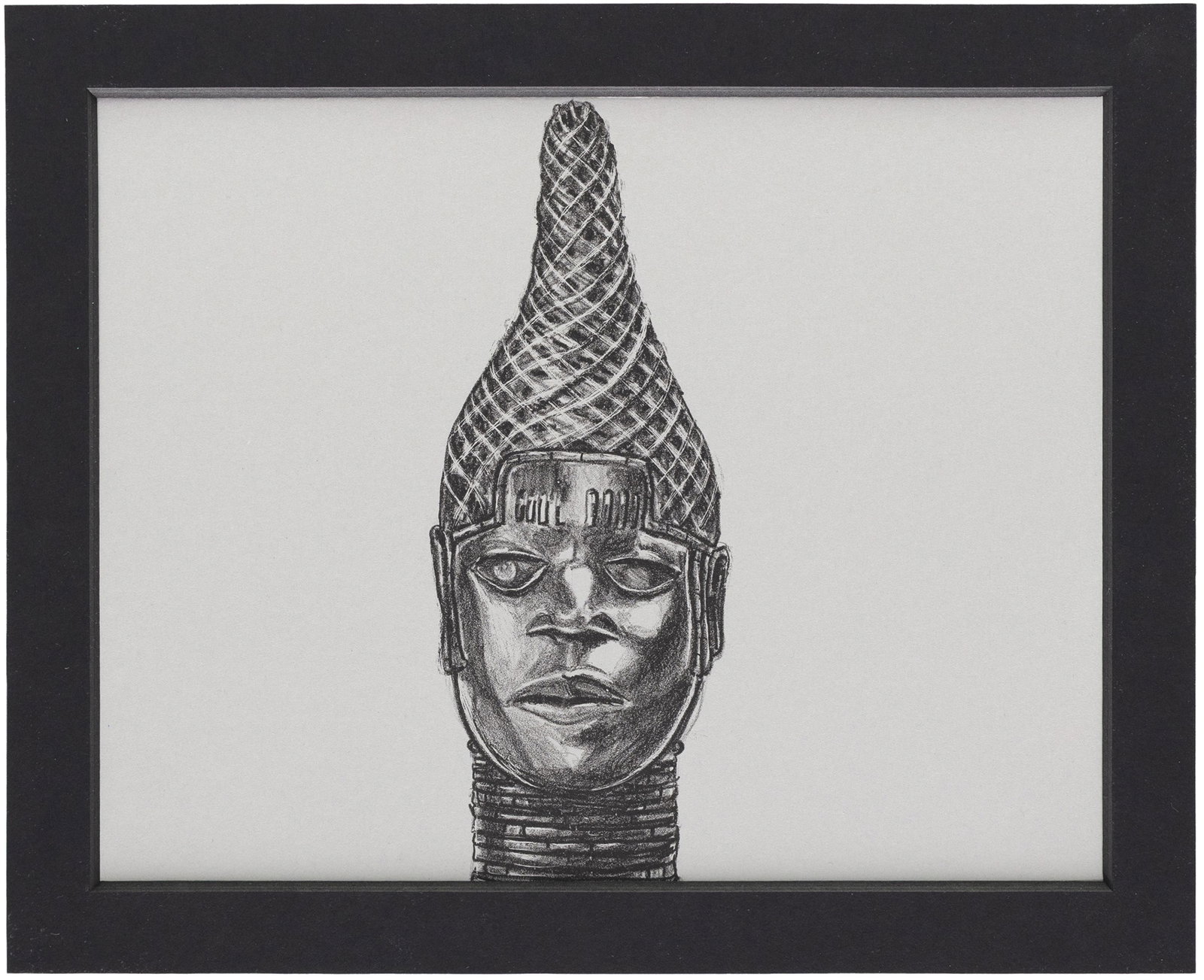 Robert Pruitt, b. 1975, Benin Head (Exquisite Corpse-Head) - 2